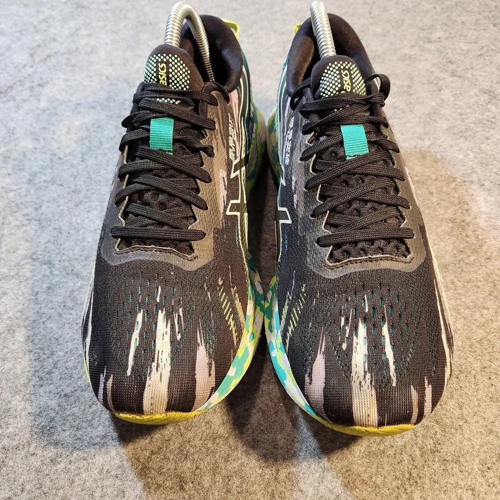 Asics Noosa Tri 13 Womens 10 Running Shoes Black Multi Color Graffiti 1012A898